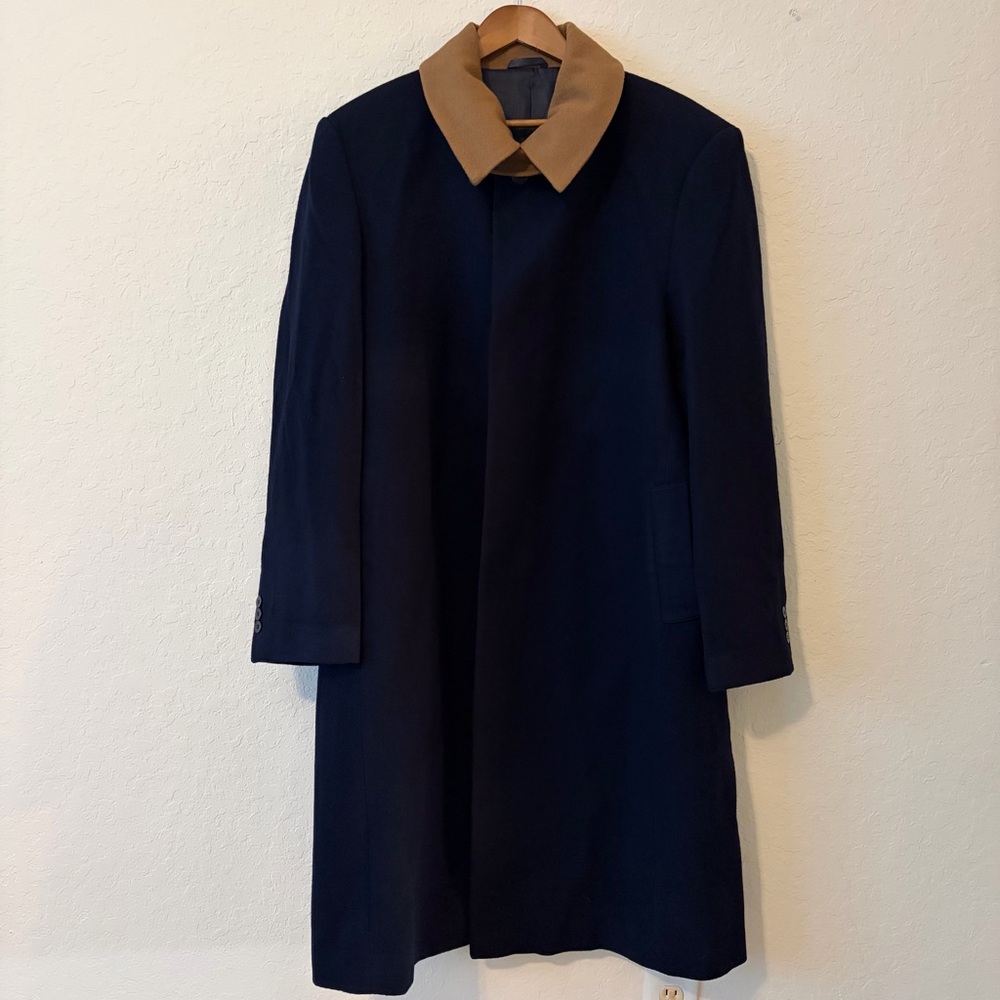 Tom Guite‎ Men’s Baby Alpaca Merino Wool Coat 50/50 Long Luxury